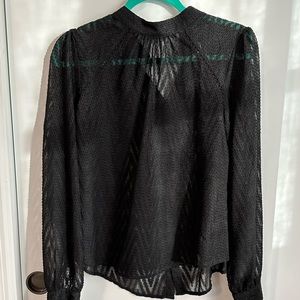 Free people | sheer button back top